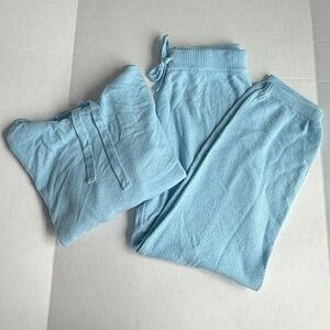 P.J. Salvage Sweater Weather Light Sky Pants Set